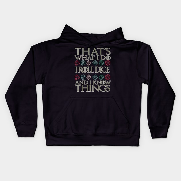 DND That's What I Do Kids Hoodie by Bingeprints